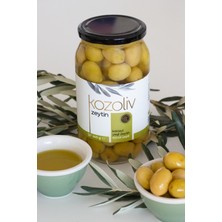 Domat Çeşidi Bütün Yeşil Zeytin (Kokteyl) 640 gr Cam Kavanoz