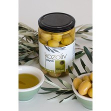 Kozoliv Domat Çeşidi Bütün Yeşil Zeytin Kokteyl 400 gr Cam Kavanoz