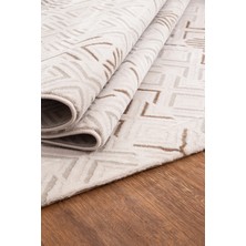 Troya Yumuşak Konforlu Halı Vizon Beyaz J0090