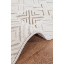 Troya Yumuşak Konforlu Halı Vizon Beyaz J0090