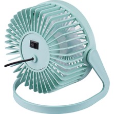 Everest EFN-505 360 Derece Dönüş Taşınabilir Mini Masaüstü Turkuaz USB Fan Vantilatör