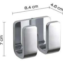 Gedy Outline İkili Bornoz Askılık Krom (A.1GD.322813)