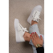 Jodi Orijinal Krite Bell Taş Detaylı Ithal Özel Seri Kadın Spor Ayakkabı Beyaz