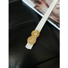 ZR Accessory Çift Yuvarlak Tokalı Ince Kadın Kemeri, Ceket Kemeri, Gömlek Kemeri, Elbise Kemeri