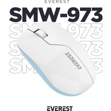 Everest SMW-973 USB Beyaz/mavi 2.4ghz Kablosuz Mouse