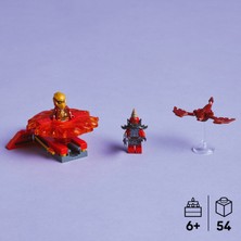 LEGO® NINJAGO® Kai’nin Ejderha Spinjitzu Topacı 71823 - 6 Yaş ve Üzeri Çocuklar için 2 Ninja Minifigürü İçeren Yaratıcı Oyuncak Yapım Seti (54 Parça)