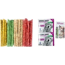 Ans 100'LÜ Munchy Ödül Çubuğu+11-20 kg Köpekler Için Derma Drop&bit Pire Bakım Yağı