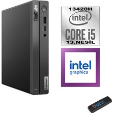 Lenovo Thinkcentre Neo 50Q Gen 4 Intel Core I5-13420H 64GB 1tb SSD Freedos Mini Bilgisayar 12LN006KTRF18 + Zetta Flash Bellek