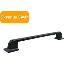 Yahya 50 Adet Okyanus Siyah Metal Mobilya Kulbu 160 mm - 192 mm