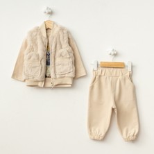 Baby Fou Yelekli Pelüş 3'lü Takım