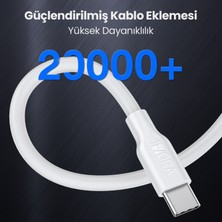 1Hora CAB251 3A Type-C Data ve Şarj Kablosu - 1 Metre - Hızlı Şarj - White