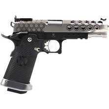Aw Custom 5.1 Hex-Cut Hi-Capa + Green Gas + 0.20GR Bb + Taşıma Çantası + Balistik Gözlük