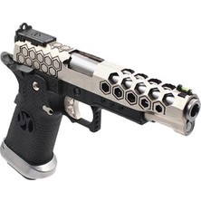 Aw Custom 5.1 Hex-Cut Hi-Capa + Green Gas + 0.20GR Bb + Taşıma Çantası + Balistik Gözlük