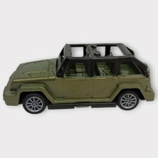 Bayraktar Çek Bırak Arabalar 10 cm - Yeşil Jeep