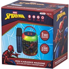 Marvel Spıder-Man Bluetooth Hoparlör ve Mikrofon Kablosuz Marvel Spıderman Karaoke Seti Mikrofonlu