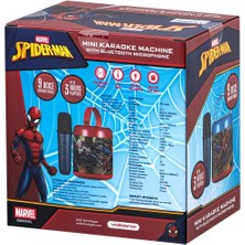 Marvel Spıder-Man Bluetooth Hoparlör ve Mikrofon Kablosuz Marvel Spıderman Karaoke Seti Mikrofonlu