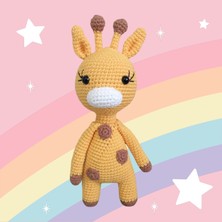 Ballini Oyuncak Zürafa Koyu Sarı Amigurumi El Örgüsü