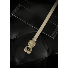 ZR Accessory Gold Kelebek Tokalı Kadın Pantolon Kemeri, Ceket Kemeri, Elbise Kemeri, Gömlek Kemeri