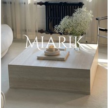Miarik Design Mermer Küp Kare Orta Sehpa