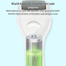 Cevval Elektrikli Ayak Nasır Temizleyicisi Pil ile Çalışan/Şarj Edilebilir Ayak Törpüsü Pedikür Aletleri 2 Öğütme Başlığı ile Ayak Sert ve Ölü Deriyi Temizlemek Için Profesyonel Ayak Fırçası