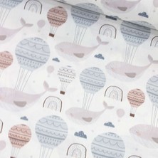 Tekin's Home Mürdüm Balina Nevresimlik Poplin Kumaş-Tknhm