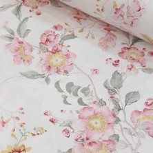 Tekin's Home Pembe Güller Nevresimlik Poplin Kumaş