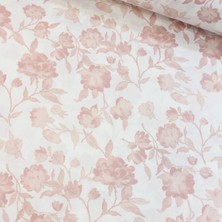 Tekin's Home Somon Baskı Güller Nevresimlik Poplin Kumaş