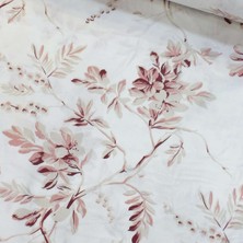 Somon Bej Sarmaşık Nevresimlik Poplin Kumaş-Vrgld