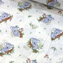 Tekin's Home Mavi Koala Nevresimlik Poplin Kumaş-Tknhm