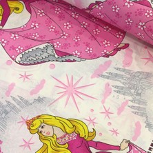 Deco Pembe Prenses Nevresimlik Poplin Kumaş-Deco