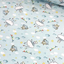 Wella Home Mint Tavşanlar Puantiye Nevresimlik Poplin Kumaş-Wlhm