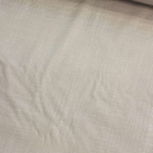 Kahve Keten Efekti Nevresimlik Poplin Kumaş-Vera