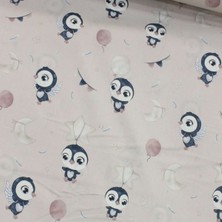 Tekin's Home Pudra Baykuş Nevresimlik Poplin Kumaş-Tknhm