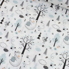 Tekin's Home Mint Sevimli Ayı Nevresimlik Poplin Kumaş-Tknhm