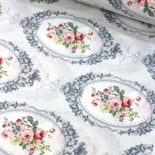 Narçiçeği Toz Mavi English Home Nevresimlik Poplin Kumaş-Tknhm
