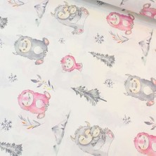 Wella Home Pembe Gri Ayıcık Nevresimlik Poplin Kumaş-Wlhm