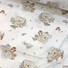 Tekin's Home Tarçın Koala Nevresimlik Poplin Kumaş-Tknhm