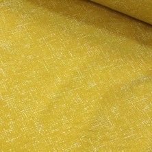 Hardal Keten Efekti Nevresimlik Poplin Kumaş-Vrgld