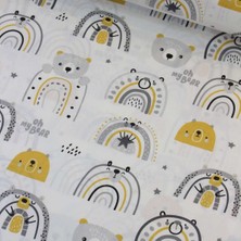 Tekin's Home Hardal Ayıcık Nevresimlik Poplin Kumaş-Tknhm