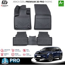 S-Dizayn Citroen C5 Aircross 3D Pro Havuzlu Paspas 2017 Üzeri A+ Kalite