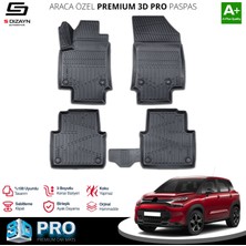 S-Dizayn Citroen C3 Aircross 3D Pro Havuzlu Paspas 2017 Üzeri A+ Kalite