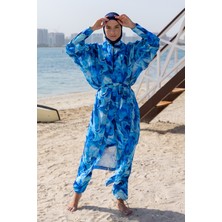 Remsa Mayo Remsa Tesettür Mayo Üzerine Tek Kaftan Kimono Pareo RP010 Nil