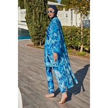 Remsa Mayo Remsa Tesettür Mayo Üzerine Tek Kaftan Kimono Pareo RP010 Nil