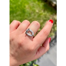 Defne Silver Bety Elips Yüzük