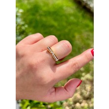 Defne Silver Bety Çubuk Yüzük