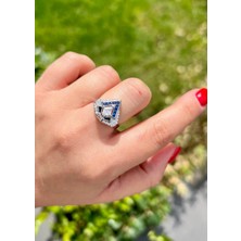 Defne Silver Bety Üçgen Yüzük