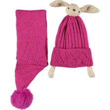 Kitti Kız Çocuk (4-8 Yaş) 2'li Atkı Bere Seti 20029