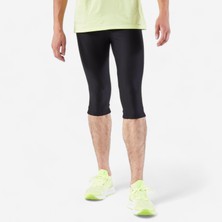 Kalenji Erkek 3/4 Tayt - Koşu - Siyah - KIPRUN Run 100