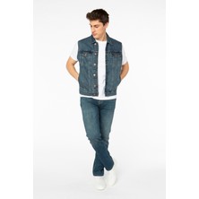 VİGOSS ERKEK KOLSUZ DENİM YELEK 96485-70386