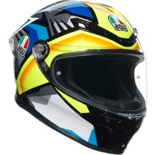 AGV Agv K6 S Joan Black Blue Yellow Kapalı Kask